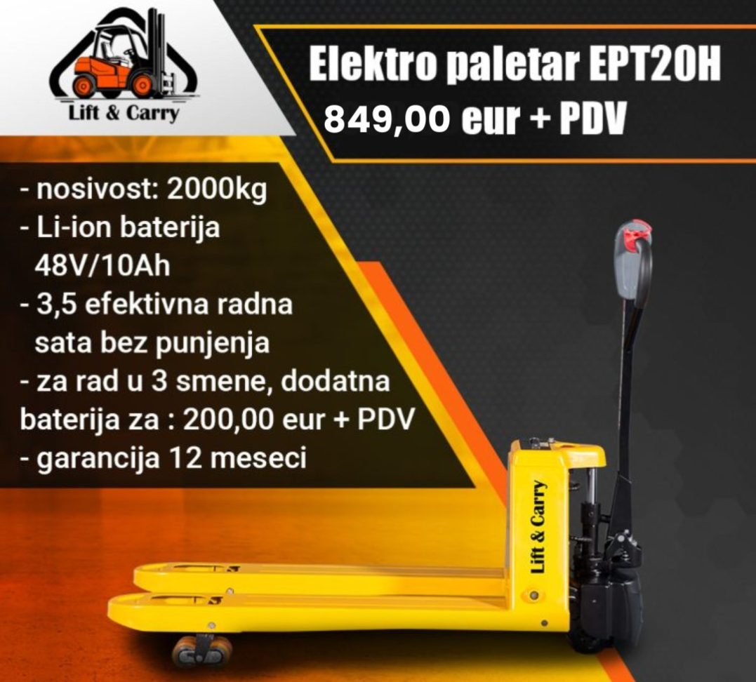 Elektricni paletar Akcija